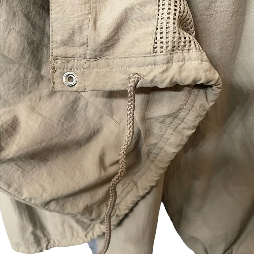 Sean John Men's Spell Out Khaki Tan Military Button Jacket‎ - Size XL